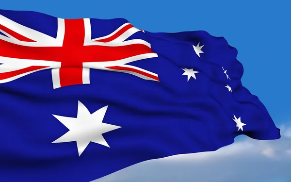 Australische vlag. — Stockfoto