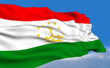 Tajik flag. clipart