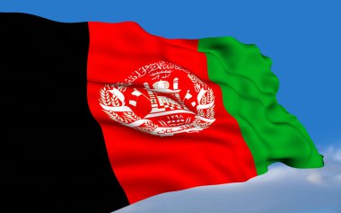 Afghan Flag. clipart