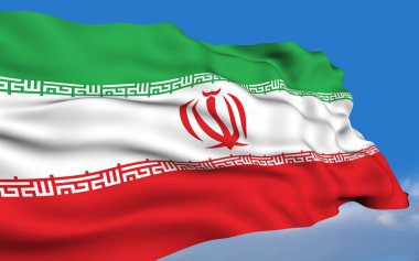 Iranian Flag. clipart