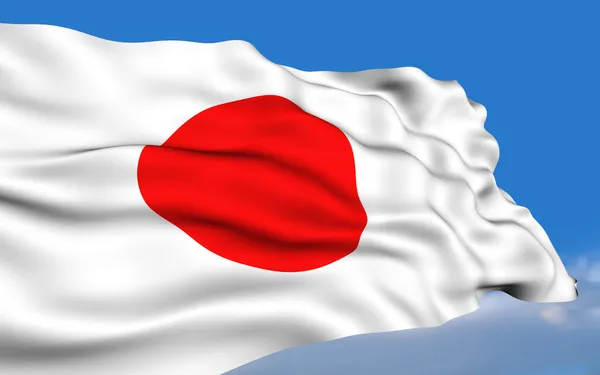 Bandera japonesa —  Fotos de Stock