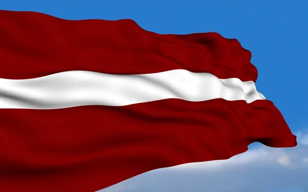 Bandera de Letonia . — Foto de Stock