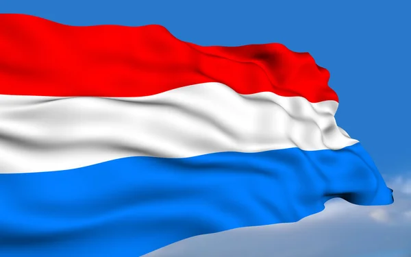 Luxembourgs flag . - Stock-foto