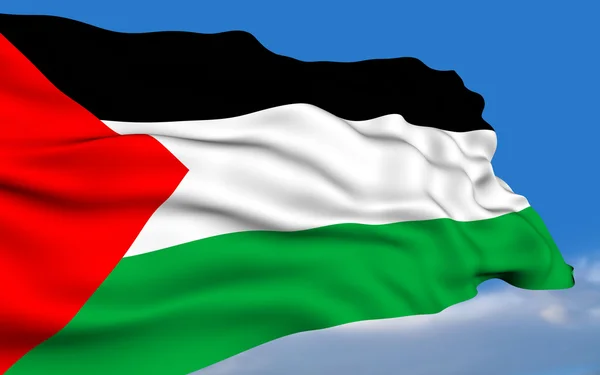 Palestijnse vlag. — Stockfoto