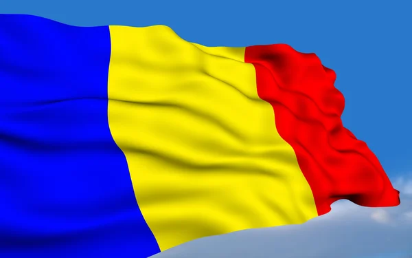 Bandera rumana . —  Fotos de Stock