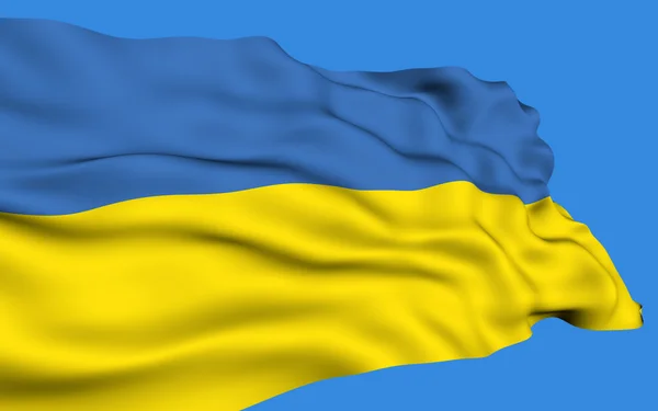 Ukrajinská vlajka. — Stock fotografie