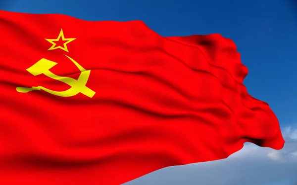 Vlag van de Sovjet-Unie. — Stockfoto