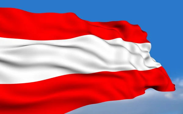 Bandeira austríaca . — Fotografia de Stock