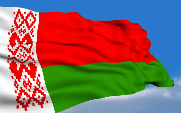 Belarusian flag. — Stock Photo, Image