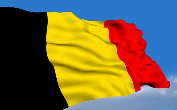 Bandiera belga . — Foto Stock