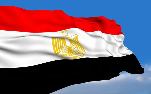 Bandera egipcia . — Foto de Stock