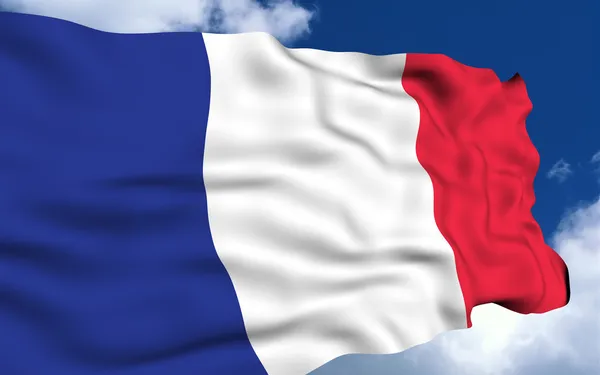 Vlajka Francie. — Stock fotografie