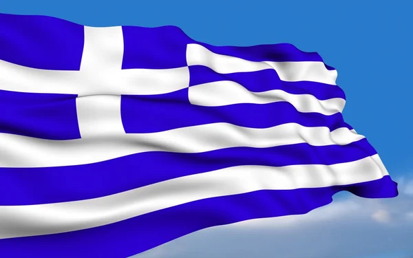 그리스 국기. — 스톡 사진