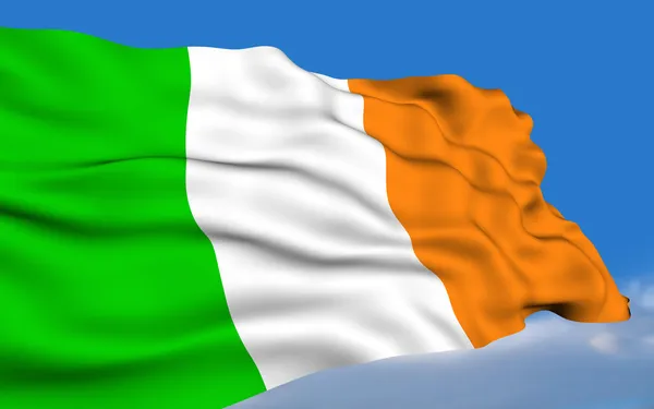 Bandeira da Irlanda. — Fotografia de Stock