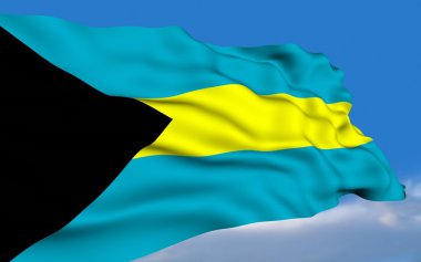 Bahamian Flag. clipart