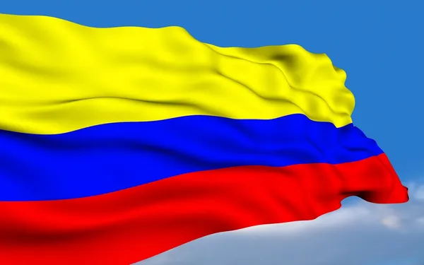 Bandeira colombiana . — Fotografia de Stock