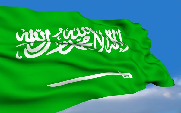 Saoedische vlag. — Stockfoto