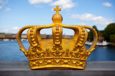 Royal crown in Stockholm. clipart