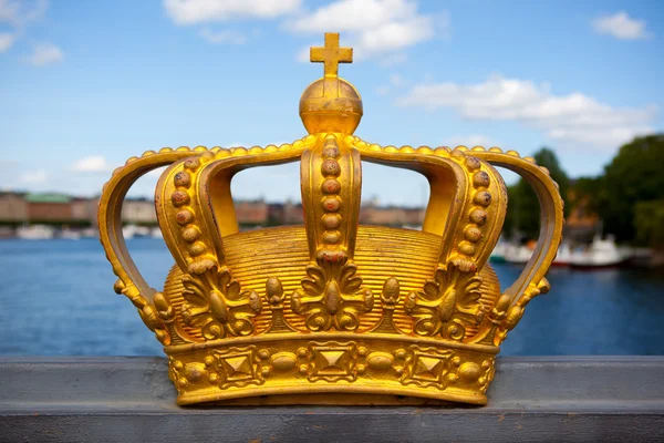 Kunglig krona i stockholm. — Stockfoto