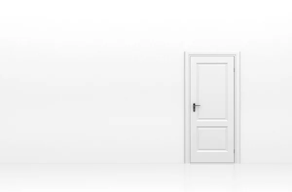 Πόρτα που απομονώνονται σε λευκό — Φωτογραφία Αρχείου
