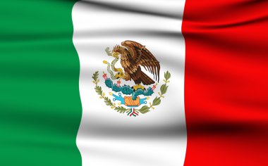 Mexican Flag. clipart