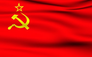 Soviet Union flag. clipart