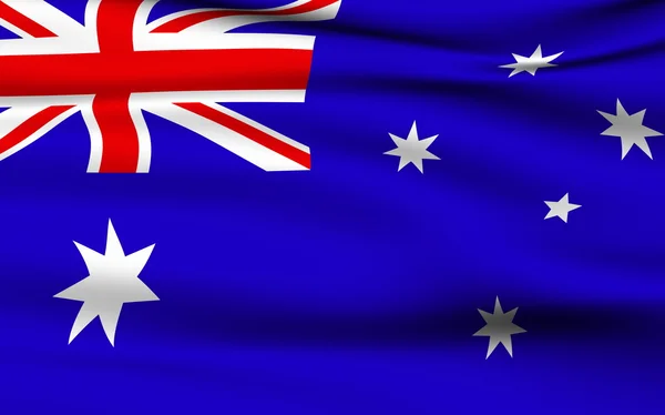Australiska flaggan. — Stockfoto