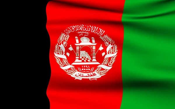 Bandiera afgana . — Foto Stock
