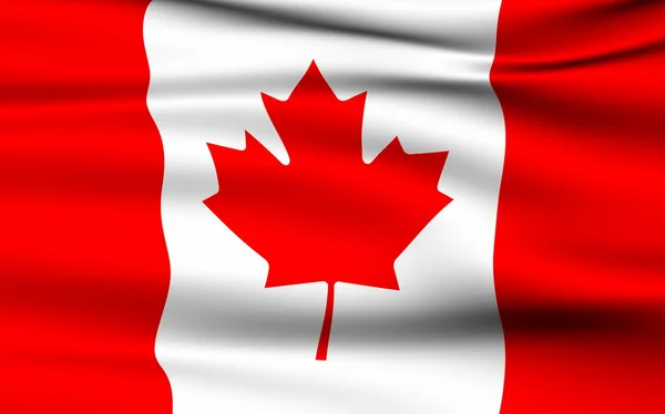 Kanadská vlajka. — Stock fotografie
