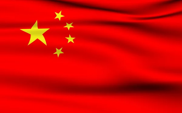 Китайський прапор — стокове фото