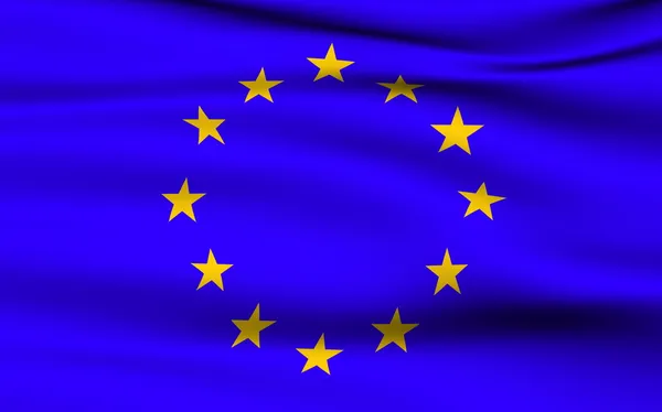 Σημαία Ευρωπαϊκής Ένωσης — Φωτογραφία Αρχείου