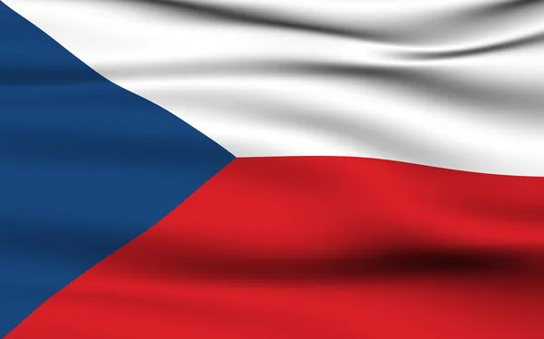 Česká republika vlajka. — Stock fotografie