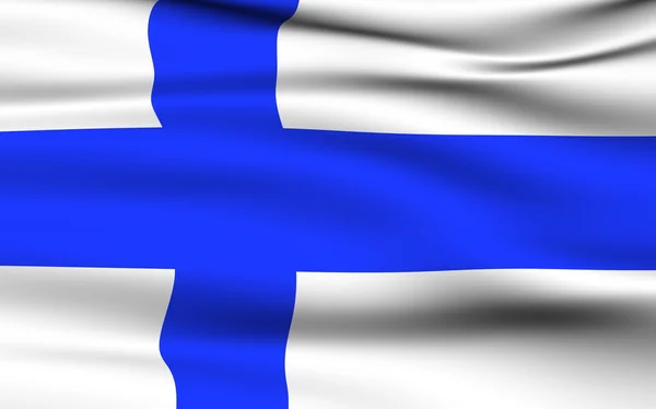 Finnish Flag. — Stock Photo, Image