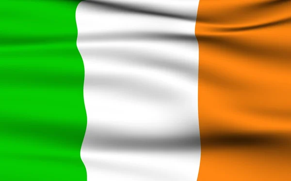 Irská vlajka. — Stock fotografie