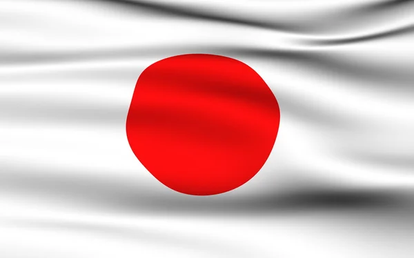 Ιαπωνική σημαία — Φωτογραφία Αρχείου