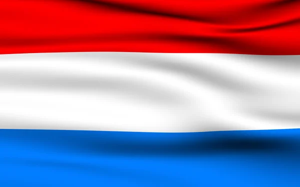 Luxemburgs flagga. — Stockfoto