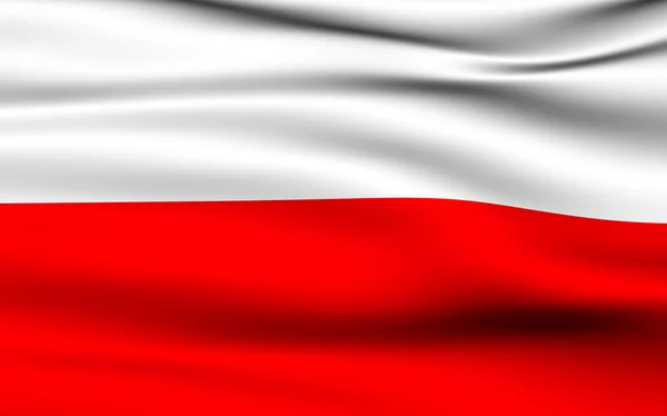 Polsk flagg. — Stockfoto