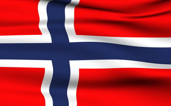 Noorse vlag. — Stockfoto