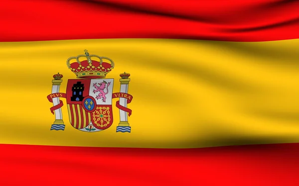 Spansk flag - Stock-foto