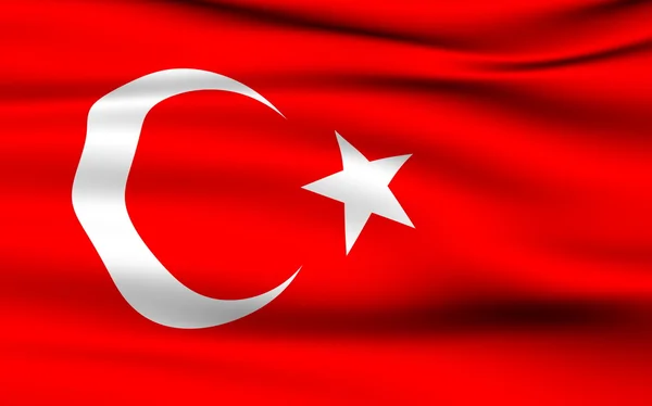 Török zászló — Stock Fotó