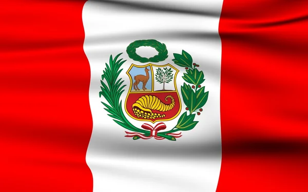 Peruvian Flag. — Stock Photo, Image