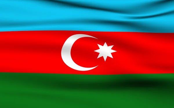 Azerbajdzjans flagga — Stockfoto