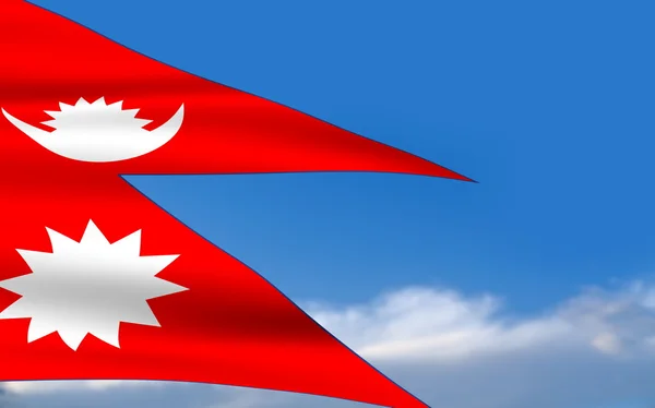 Nepalese flag — Stock Photo, Image