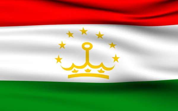 Tádzsik zászló — Stock Fotó