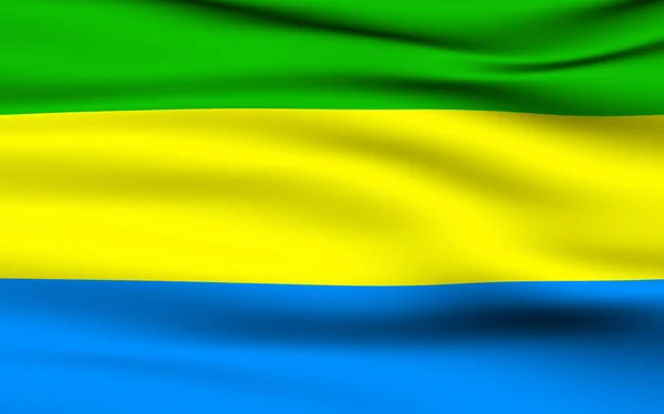 Gabonese Flag — Stock Photo, Image