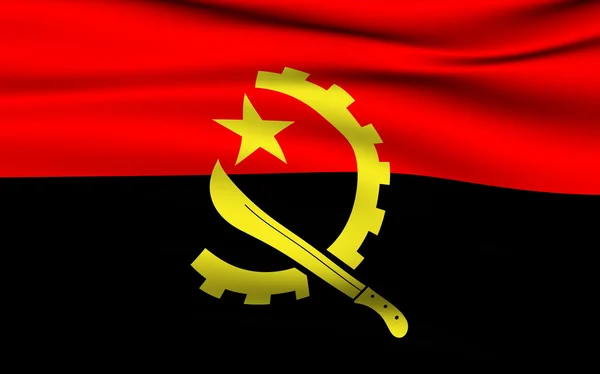 Angolan Flag — Stock Photo, Image