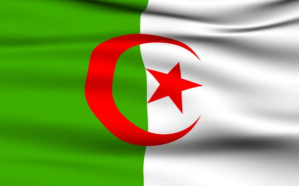 Algériai zászló — Stock Fotó