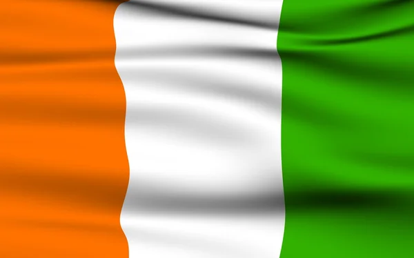 Ivorianska flagga — Stockfoto