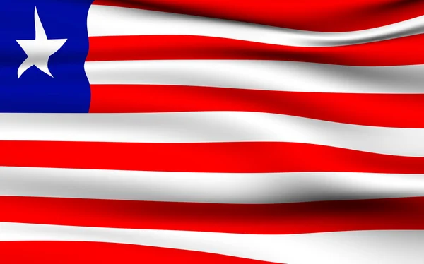 Liberianische Flagge — Stockfoto