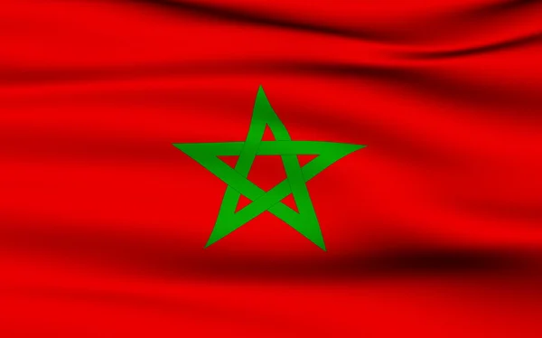 Moroccan Flag — Stock Photo, Image